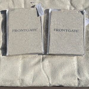 Frontgate Gold Bed Scarf & Shams - NWT